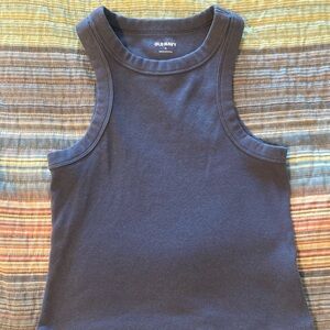Old Navy snug crop top dusty blue